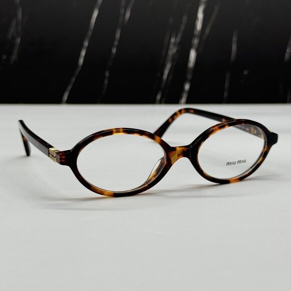 NEW MIU MIU MU01XV VAU1O1 OVAL WOMEN EYEGLASSES MU 01XV VAU1O1, VMU 01X VAU1O1 - Picture 1 of 11